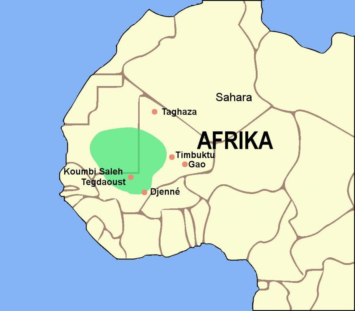 Térkép ghána birodalom